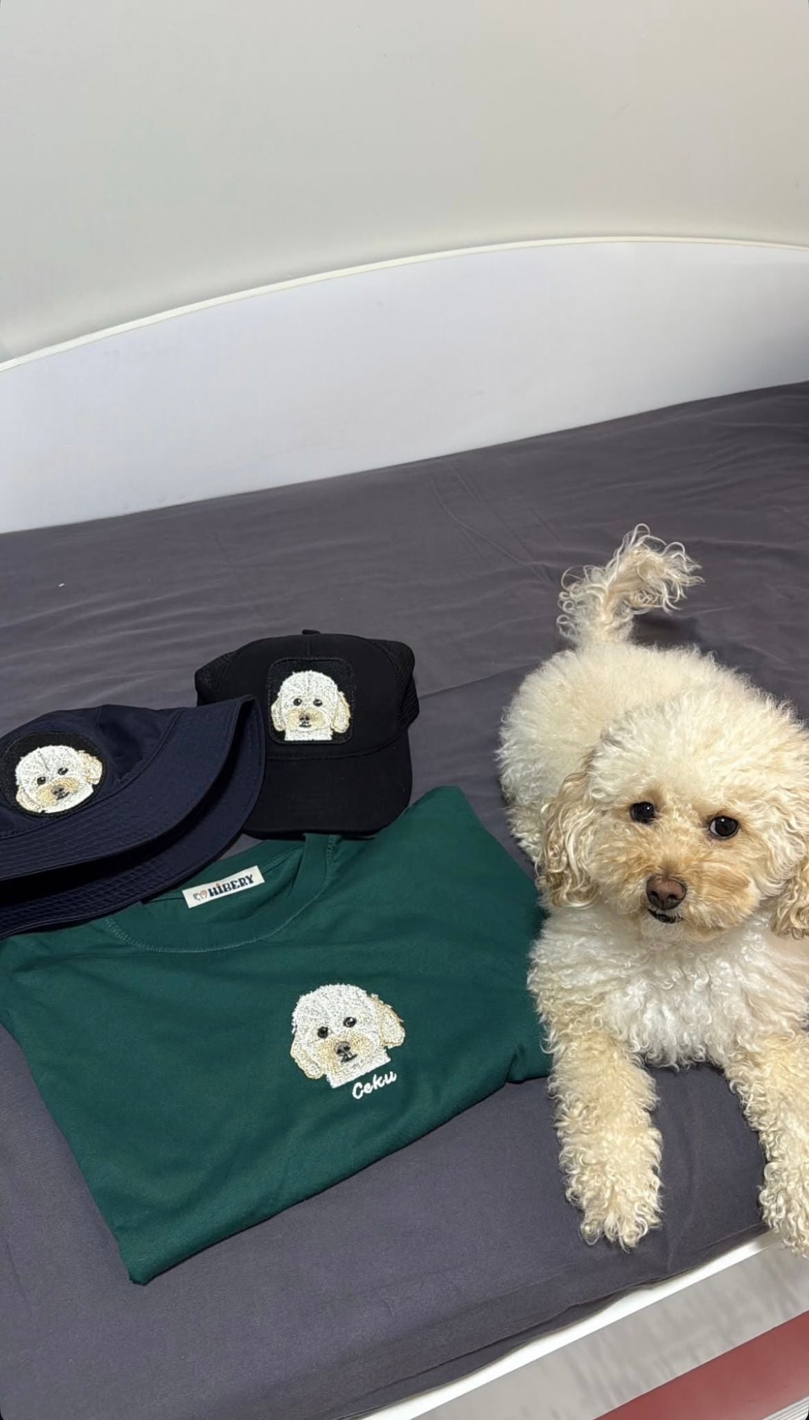 Pet Portre Nakışlı Bucket Şapka