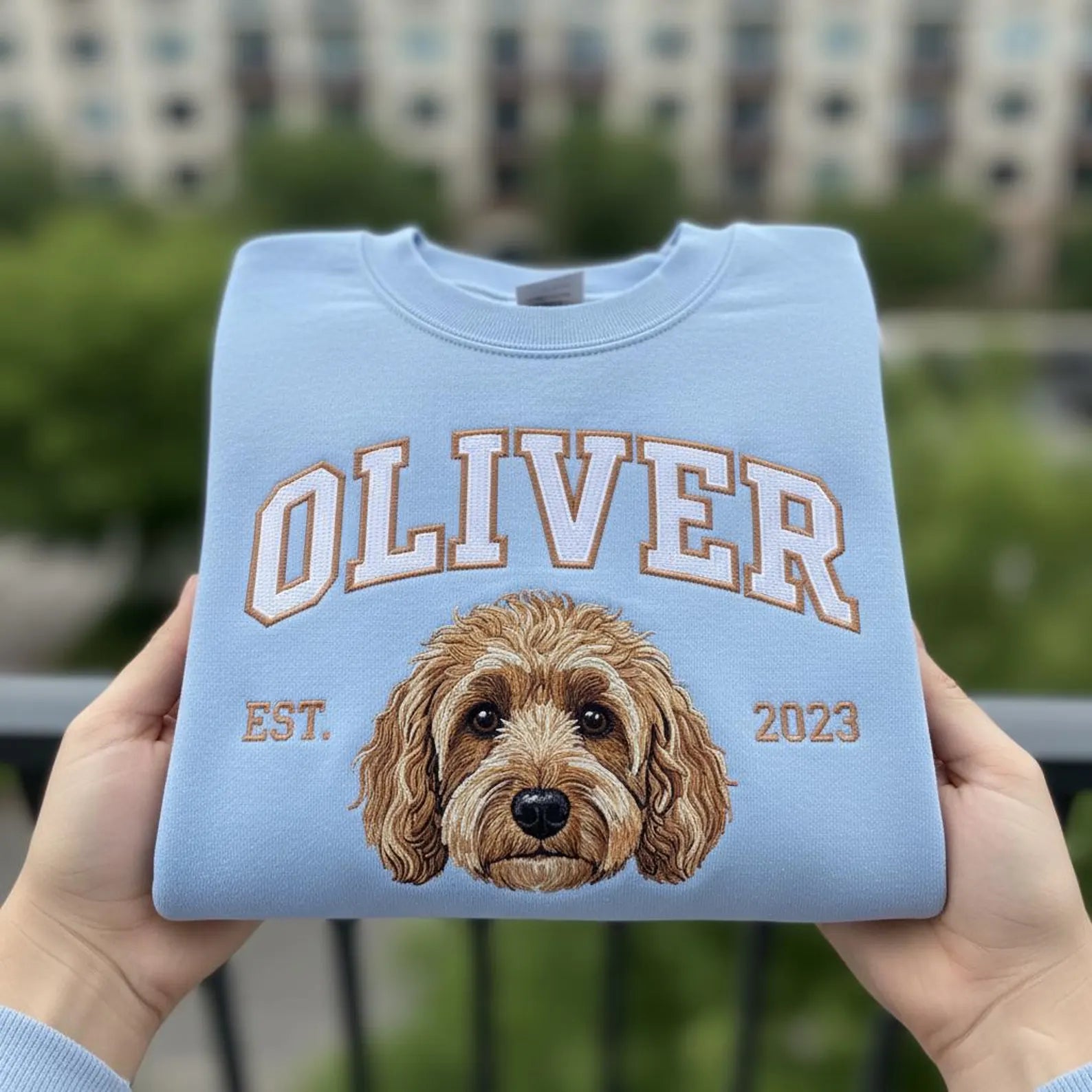 Kolej Tasarımlı Bebek Mavi Sweatshirt
